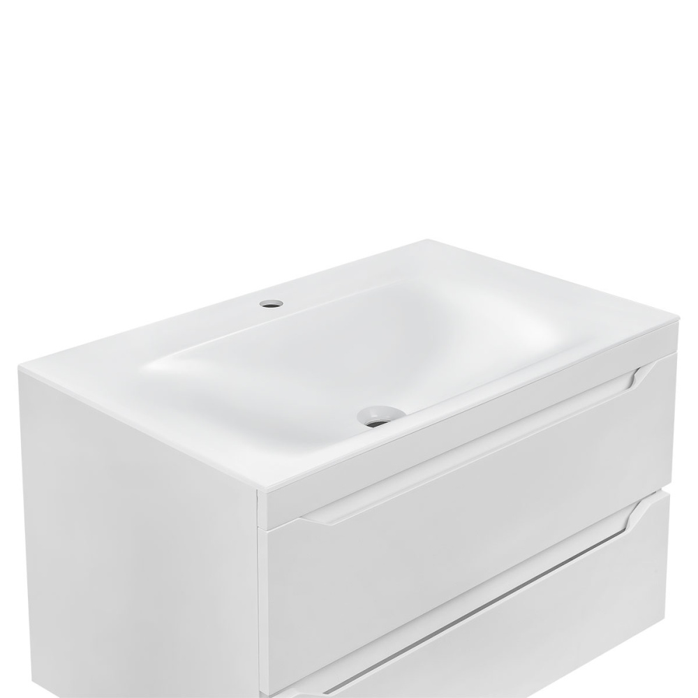 Раковина из искусственного камня Vincea (VCB-1F800W) белый