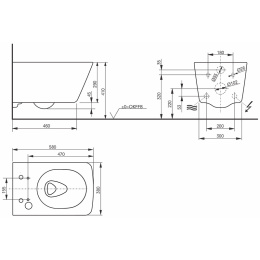 Унитаз подвесной для WASHLET SX TOTO SW Auto Flush CW522ERY#XW