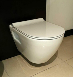 Подвесной унитаз Serel Smart SM12SL 35.5 x 48.5 x 33.5 см сиденье ультратонкое, Soft Close, белый