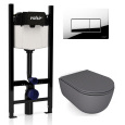 KIT VSCR 7334GM Slim P1 Комплект инсталляции 4 в 1, WINNER S BLOCK VS0853202, унитаз DREAM 7334GM, к