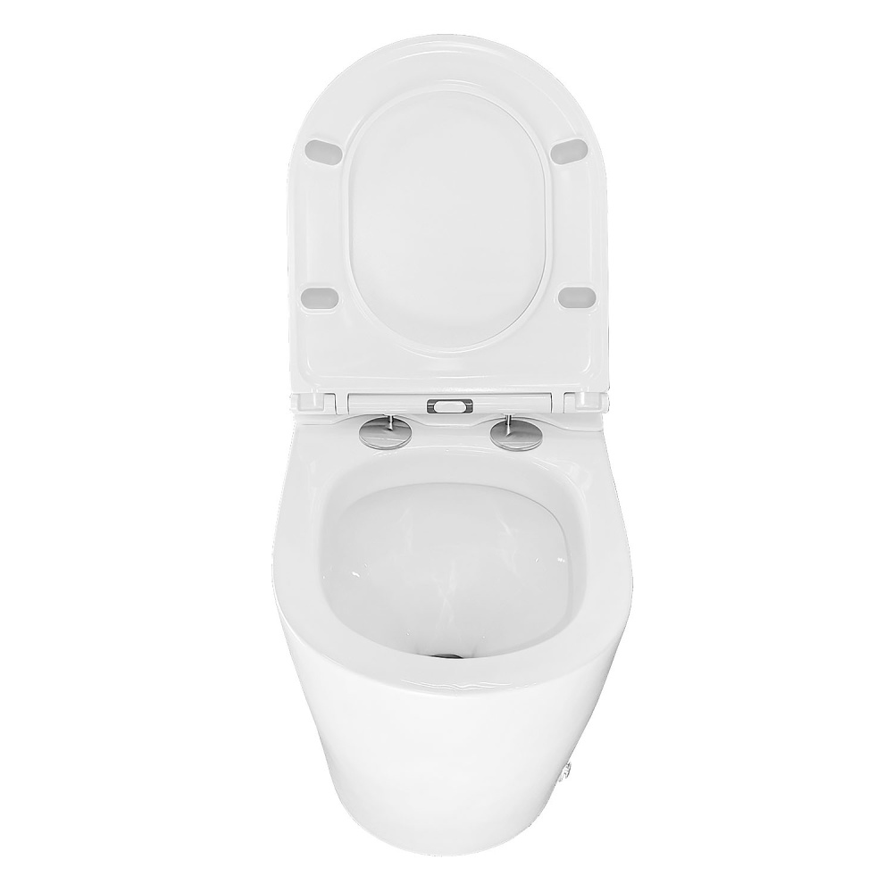 Унитаз напольный Azario (AZ-102) импульсный, безбачковый, Белый