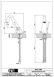 Смеситель для раковины Gessi Cono (45001#031) хром