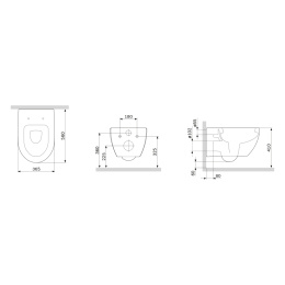 Подвесной унитаз Am.Pm Awe (C111738WH) белый, глянцевый