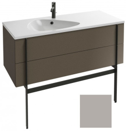 Тумба под раковину Jacob Delafon Nouvelle Vague 120 см, EB3035-S21, 2 ящика, цвет - серый титан сати