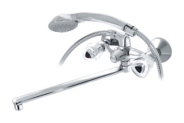 Фото Смеситель для ванны/раковины Хром, плоский излив 400 мм Варион 101914