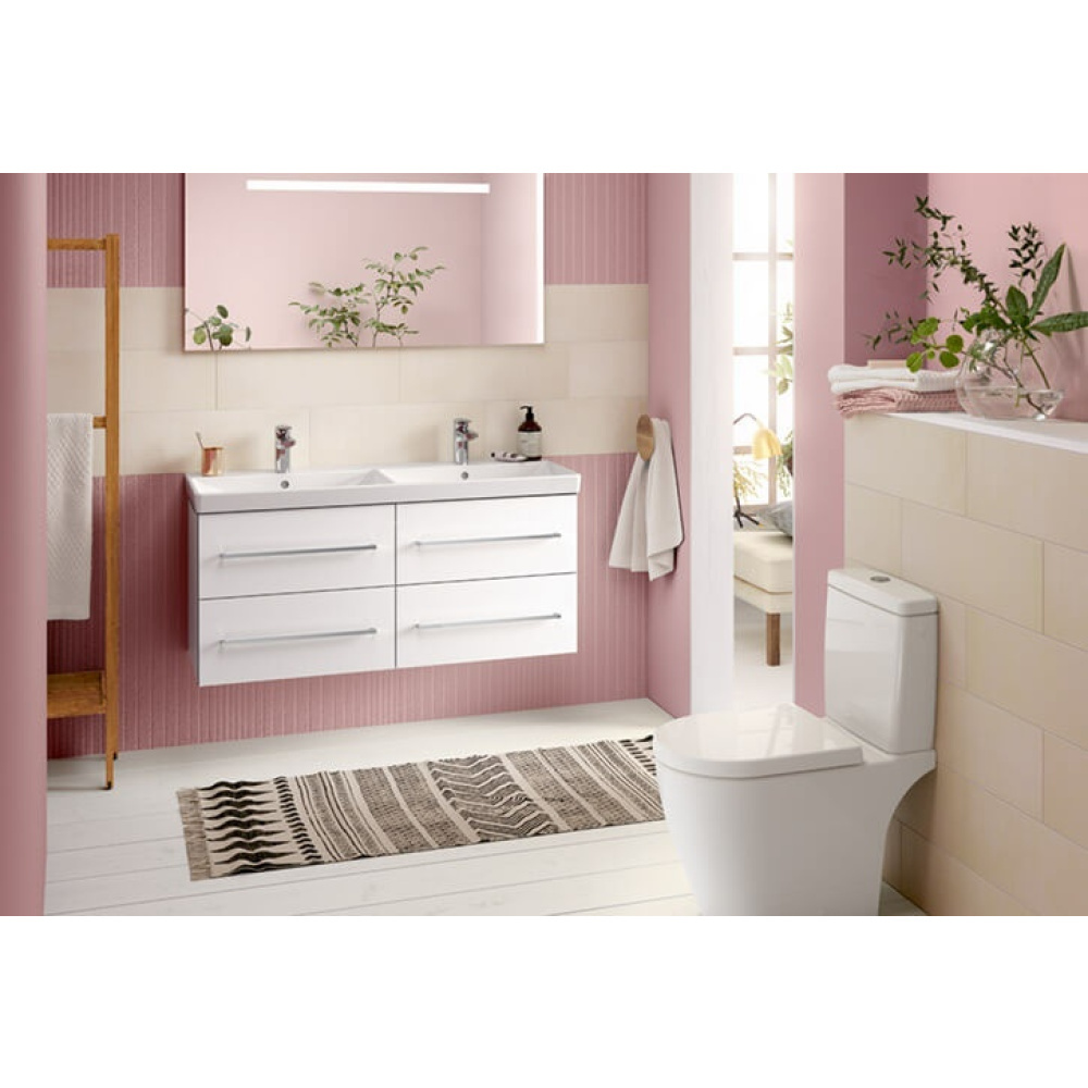 Villeroy Boch Avento A89300B4 Тумба под раковину 1180х515 мм (белое стекло)