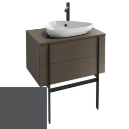 Тумба под раковину Jacob Delafon Nouvelle Vague 80 см, EB3039-S17, серый антрацит сатин