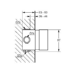 Фото Скрытая часть Kludi Amphora (35158)