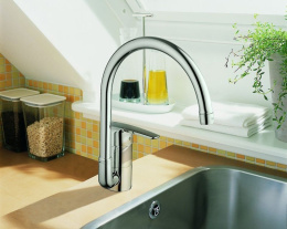 Фото Смеситель для кухни Grohe Euroeco 32752000 высокий излив