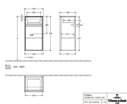 Фото Villeroy Boch Collaro C03201VH Шкаф боковой для ванной комнаты, петли справа (Arizona Oak)
