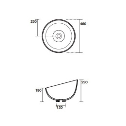 Kerasan Ciotola 430401 Раковина накладная на 46 см