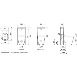 Напольный унитаз Kartell by Laufen 8.2433.7.000.231.1 безободковый