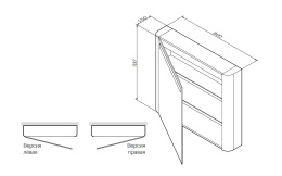 Фото Зеркальный шкаф Am.Pm Sensation (M30MCR0801TF) дуб табак