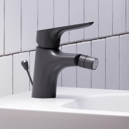 Фото Смеситель для биде с донным клапаном Damixa Jupiter (770240300) черный