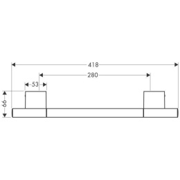 Фото Hansgrohe Axor Uno 41530000 Поручень (хром)