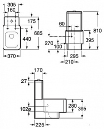 Бачки для туалета Бачок для унитаза Roca Element (341570000) белый