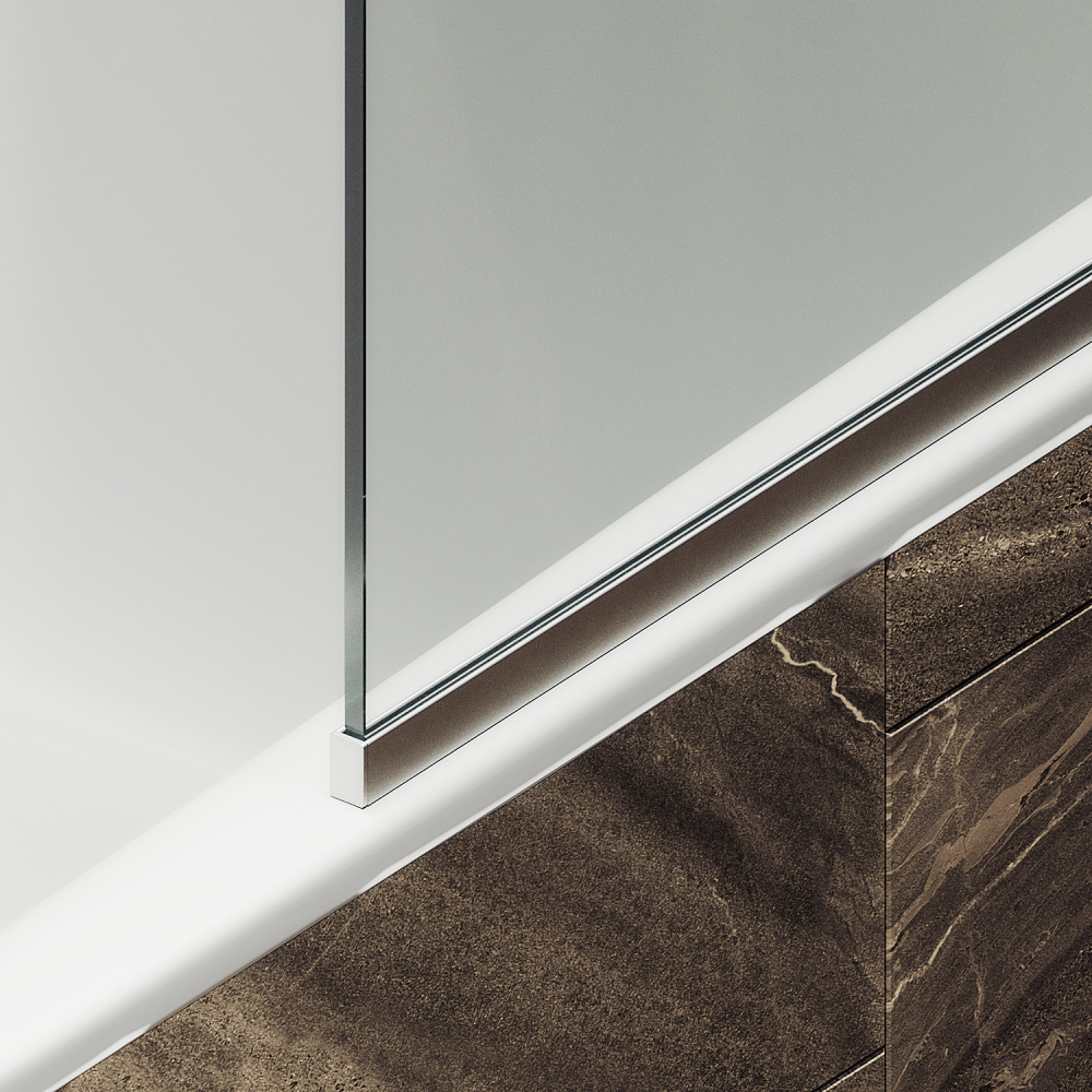 Фото Шторка на ванну Maybah Glass MGV-62-5у в узком профиле