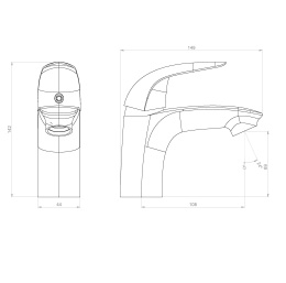 Фото RedBlu by Damixa 310210000 Palace Bit, смеситель для умывальника без дк