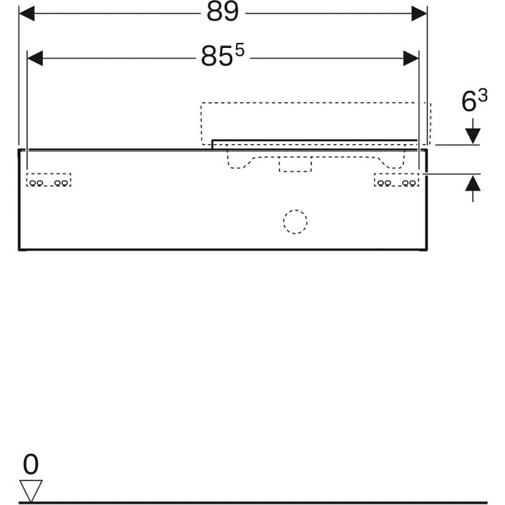 Geberit iCon 841491000 Тумба для раковины, с ящиками выдвижными