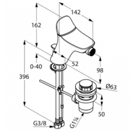 Фото Смеситель для биде Kludi Ambienta (532160575)