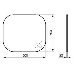Зеркало T7826BH Ideal Standard SoftMood