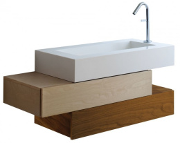 Фото Тумба под раковину Jacob Delafon Pacific 110 см, EB781-V12, подвесная, белое дерево