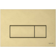 Кнопка смыва для инсталляции VitrA Root Square (Рут Скуэр) 740-2325 брашированное золото двойный смы
