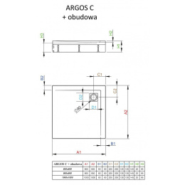 Акриловый поддон для душа Radaway Argos C 90x90x15 белый 4ACN99-02
