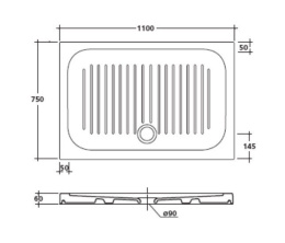 Душевой поддон Galassia Meg11 (1023)