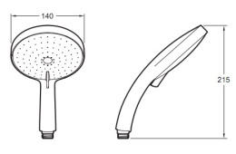 Фото Душевая лейка Jacob Delafon Citrus E12978-CP