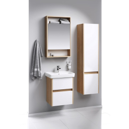 Фото AQWELLA City SIT0405DB Зеркальный шкаф 50 см.