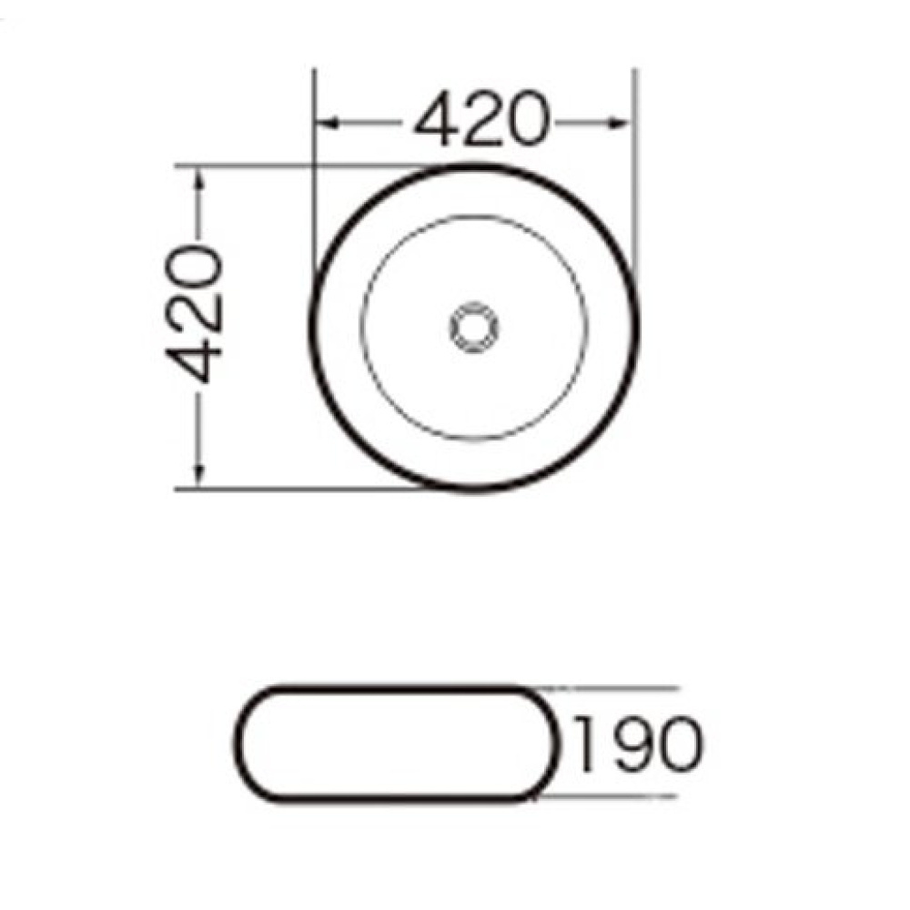 Раковина 42 см Grossman (GR-3010) белый