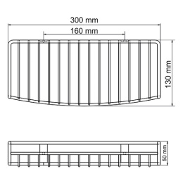Полка металлическая WasserKraft 1811
