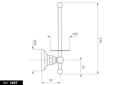 Фото Держатель туалетной бумаги Nicolazzi Classico (1497DB) бронза