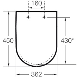 Сиденье для унитаза Roca Meridian (8012A0004) белый