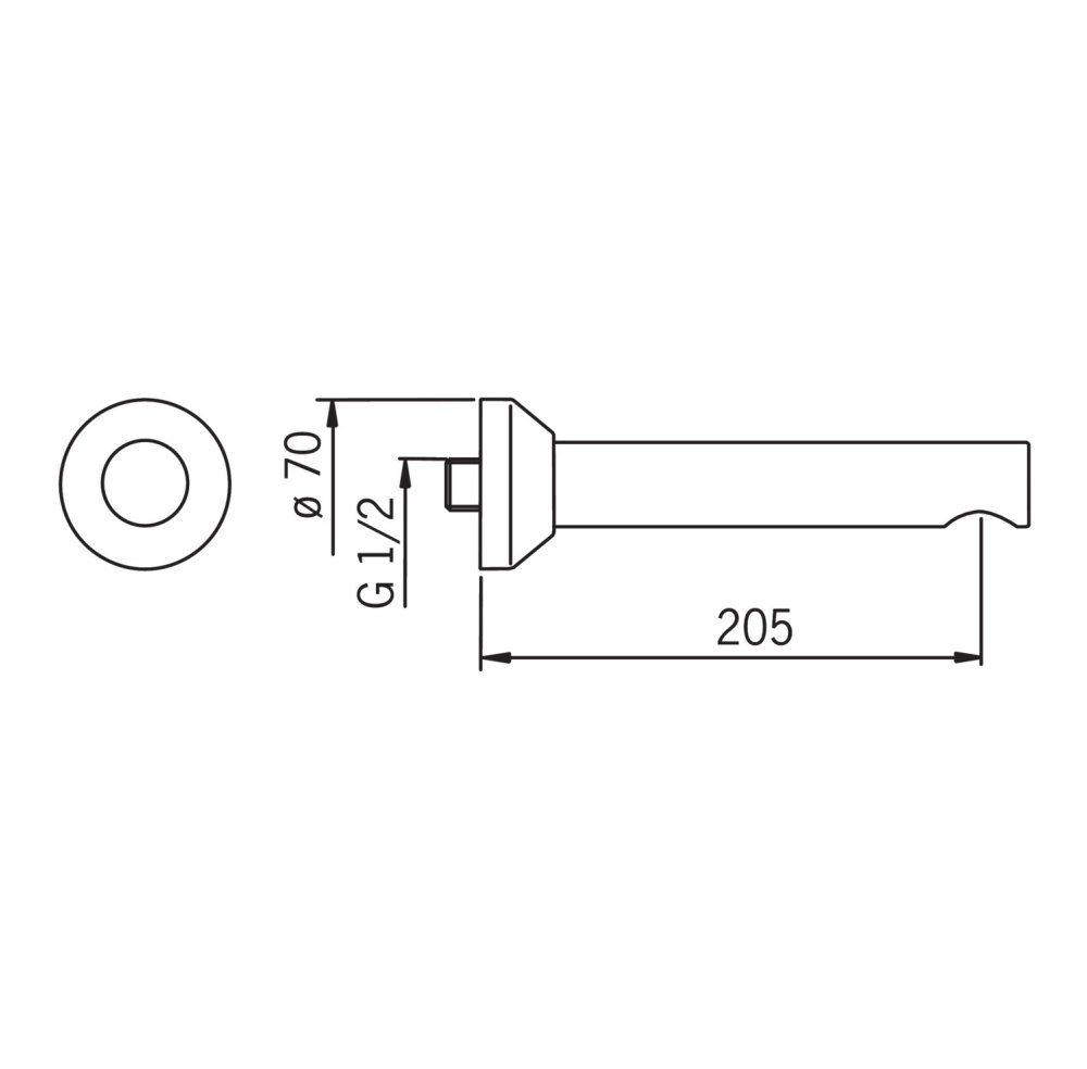 Фото Oras Cubista 221250 Излив (хром)