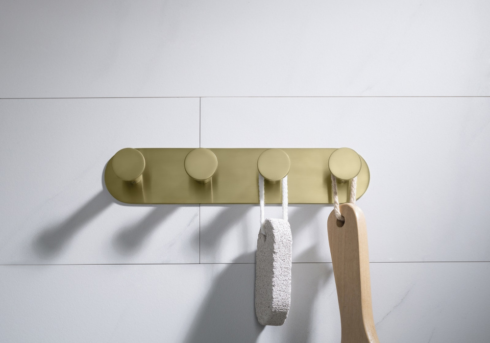 Фото Вешалка-4 крючка Timo Saona 13015/17 золото матовое