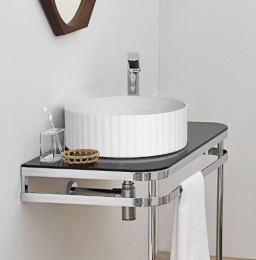 Фото Раковина накладная 44 см ArtCeram Millerighe (OSL010 17 00) черный