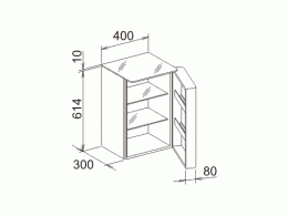 Фото Нижний шкаф петли слева Keuco Elegance 31610393801
