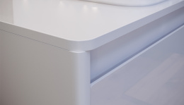 Velvex Klaufs StKLA.80.MH-216.616 Столешница без отверстий, МДФ-HPL, белая