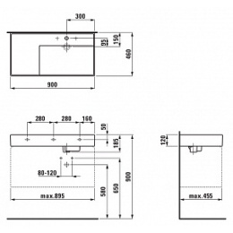 Раковина Laufen Kartell 90 8.1033.9