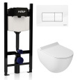 KIT VSWG 7317 Slim P1 Комплект инсталляции 4 в 1, WINNER S BLOCK VS0853202, унитаз DREAM 7317, крышк