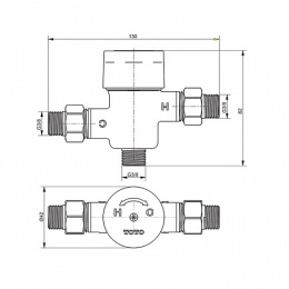 Фото Cкрытая монтажная часть Toto DLE424SMAE смесителя