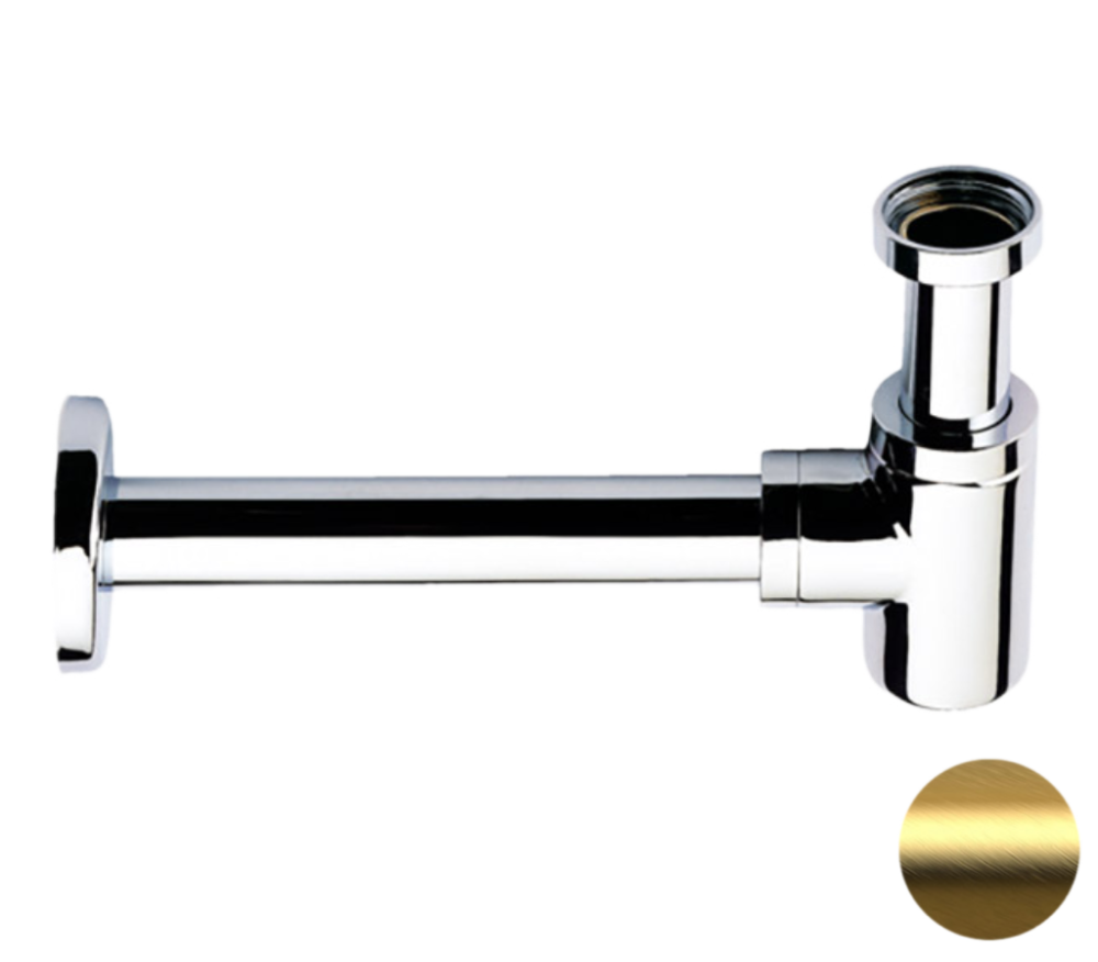 Фото Сифон 1”1/4 Remer 958BBG, золото брашированное