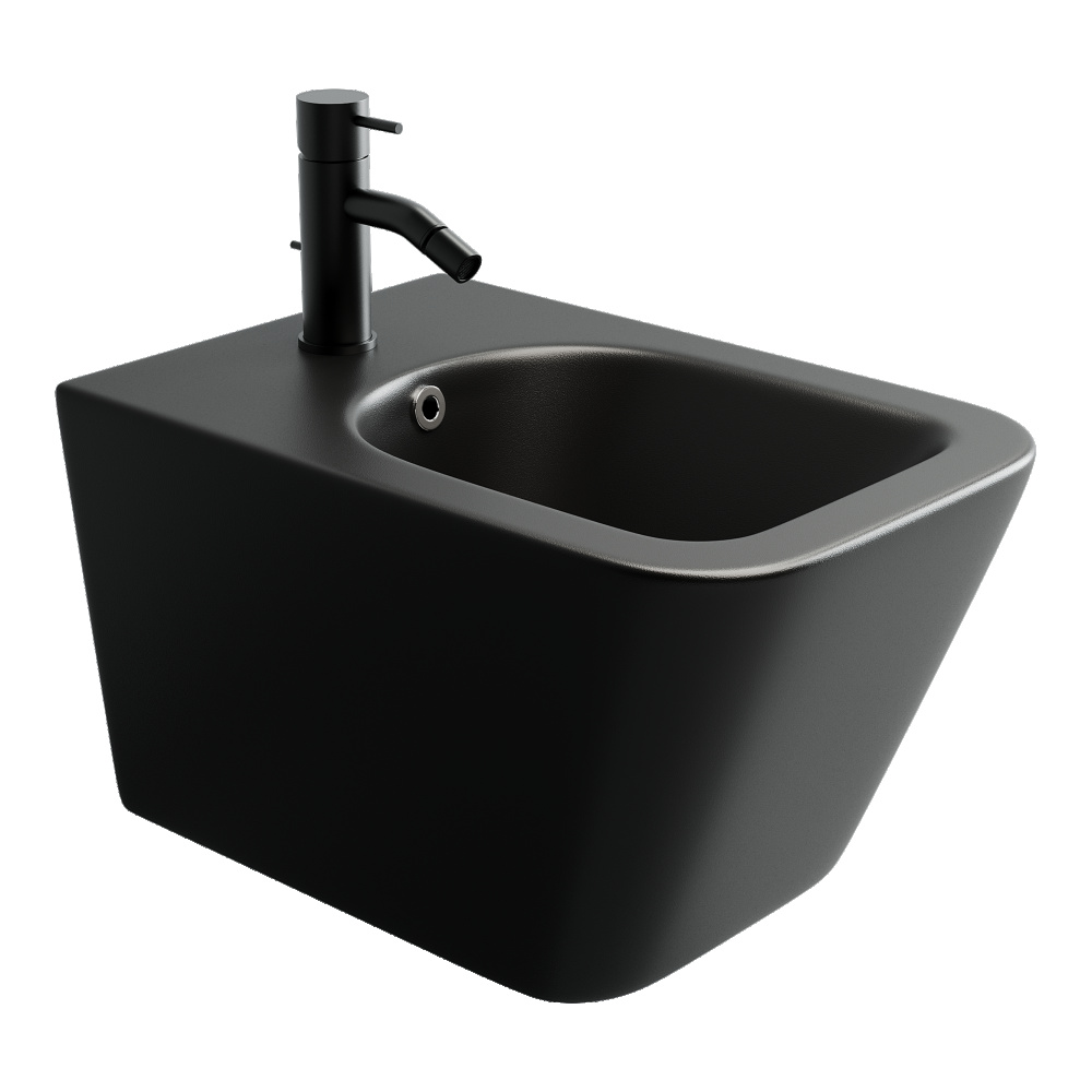 Подвесное биде Ceramica Nova Metric CN3008MB с керамическим донным клапаном