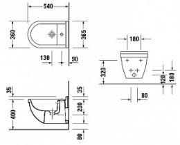 Фото Биде подвесное Duravit Starck 3 2230150000, белый