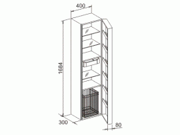 Фото Пенал Keuco Elegance 31631383801