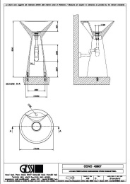 Фото Раковина напольная Gessi Cono (45907#521) белый