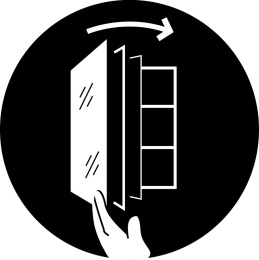 Фото Шкаф-пенал Jacob Delafon Odeon Rive Gauche 40 см, EB2571G/D-RX-N18, цвет белый глянцевый, ручки на в