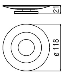 NOBILI ACPL01CR Мыльница (хром)